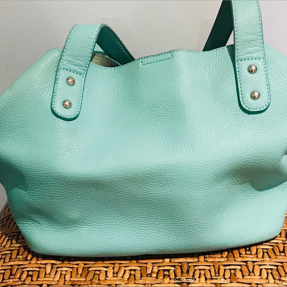 Charming Charlie’s aqua spring purse